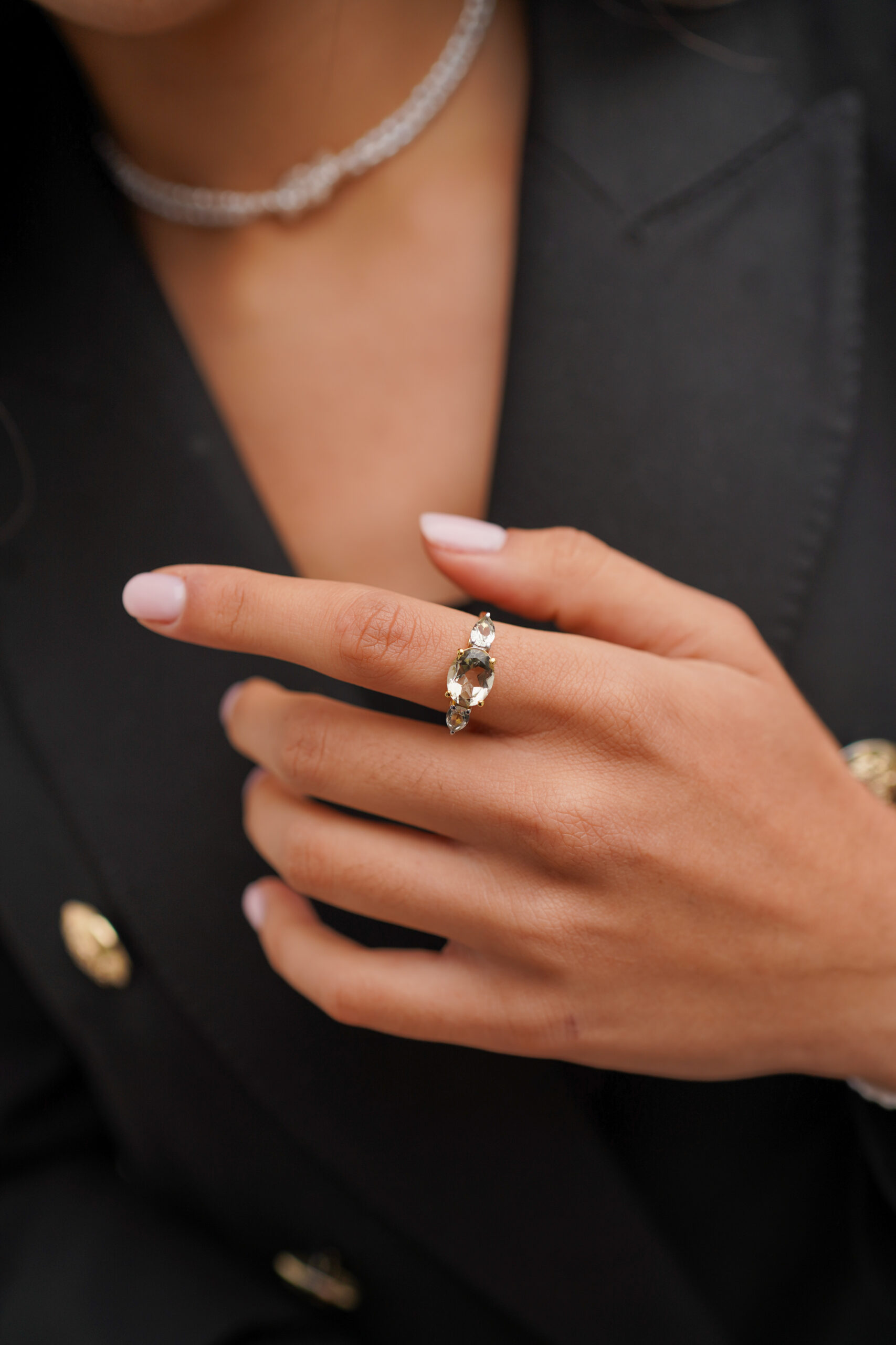 Anillo ZANZIBAR OLIVINA