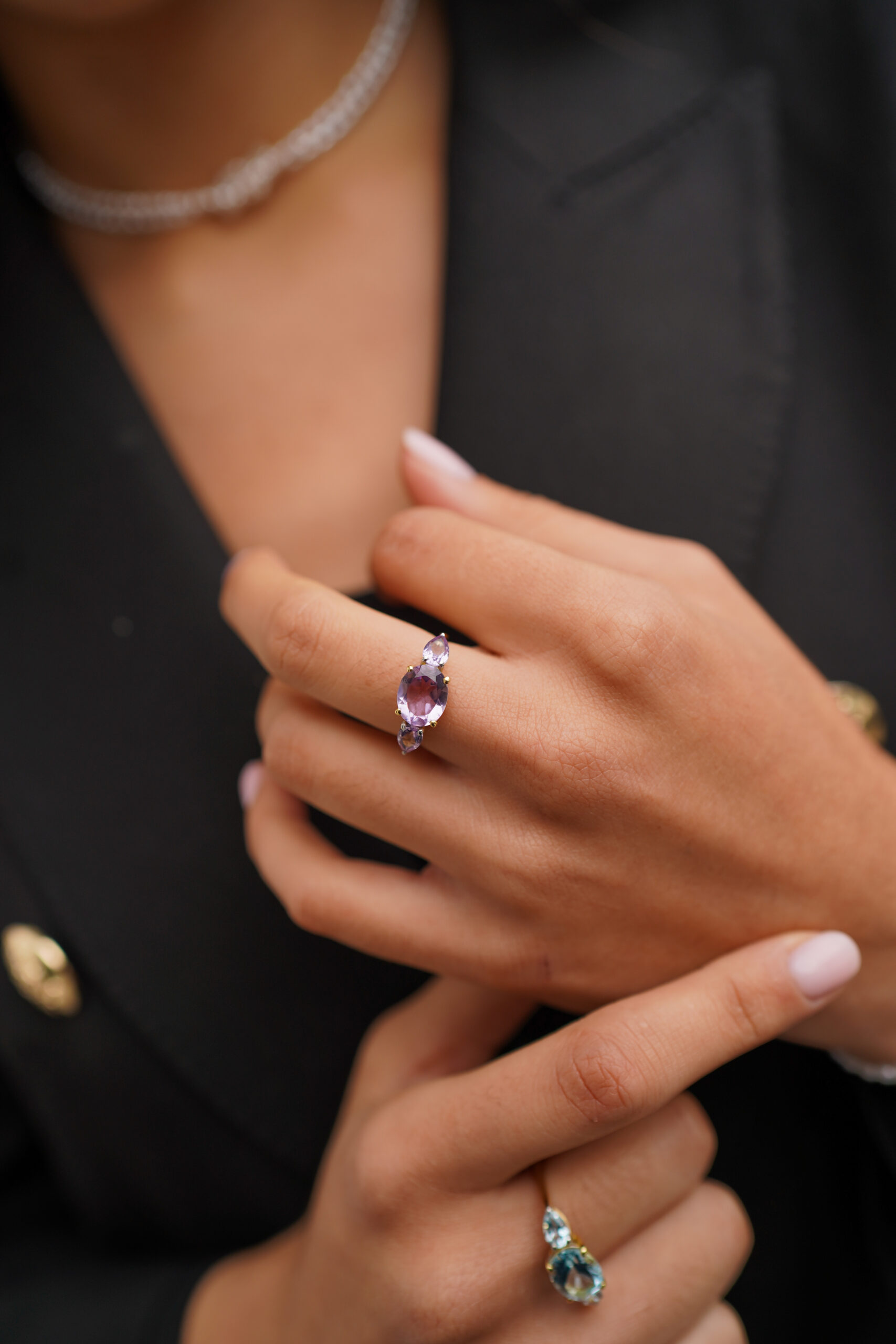 Anillo ZANZIBAR AMATISTA