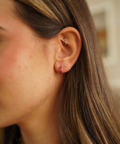 Alternative view of Pendientes Aros ASTI PRINCESA ROSA (UNIDAD)