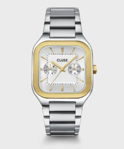 Reloj CLUSE Quadrus Multifunction Watch Steel, Silver, Two Tone